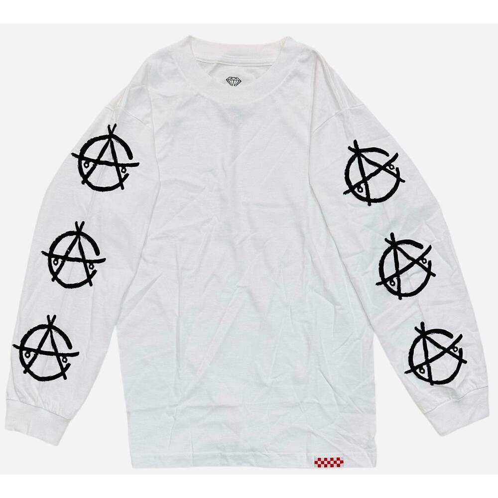 Diamond Supply Co. Men's X Ace Skateboard Trucks Anarchy Long Sleeve Tee T-Shirt